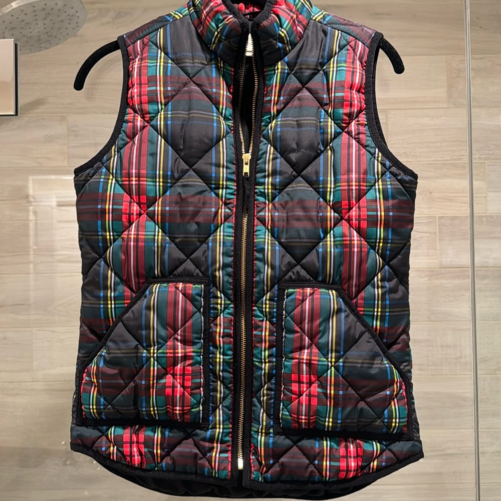J Crew Plaid vest